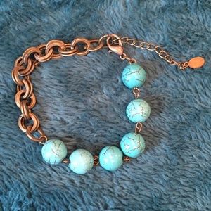 Turquoise Bead Bracelet